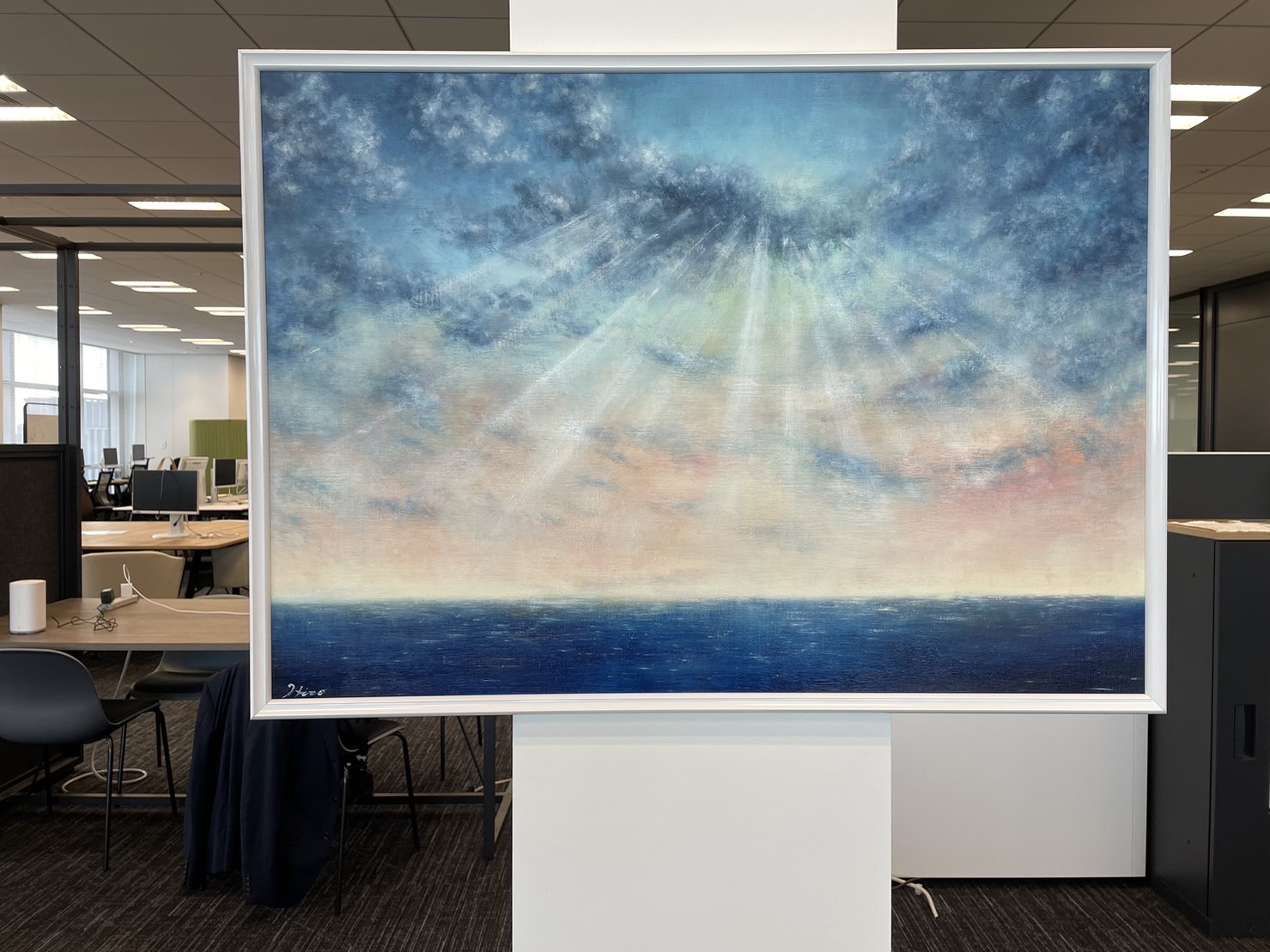 住友商事様　24階（1）に展示された作品